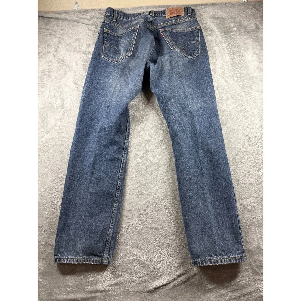 Vtg Levis 505 Regular Fit Jeans Mens 34x32 Canada Red Tab Denim